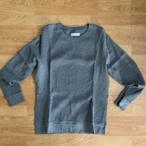Everlane Gray Waffle Crewneck Sweater